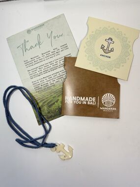 Wanderer Bracelets Anchor Wrap The Islander Bracelet Ocean Blue New
